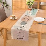 Renkli Onedraw Çizimli Dijital Baskılı Modern Runner Realhomes