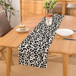 - Runner-7184 - Realhomes Renkli Zemin Üzerinde Onedraw Çizimli Dijital Baskılı Modern Runner Realhomes