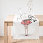 Fashion Girl Dijital Baskılı Modern Runner Realhomes