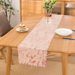 - Runner-7206 - Realhomes Pudra Zemin Üzerinde Gölge Desenli Dijital Baskılı Modern Runner Realhomes