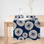 - Runner-7256-1 - Realhomes  Renkli Zemin Üzerinde Onedraw Çizimli Limon Dijital Baskılı Modern Runner Realhomes