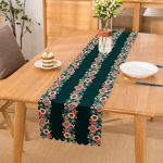 - Runner-7280 - Realhomes Rengarenk Zemin Üzerinde Çiçek Desenli Dijital Baskılı Modern Runner Realhomes