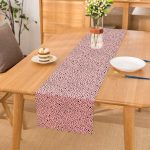 - Runner-7352 - Realhomes Renkli Zemin Üzerinde Siyah Puantiye Desenli Dijital Baskılı Modern Runner Realhomes