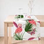 Flamingo Desen Dijital Baskılı Modern Runner Realhomes