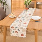 - Runner-7409 - Realhomes Beyaz Zeminde Onedraw Çizimli Gökyüzü Temalı Dijital Baskılı Modern Runner Realhomes