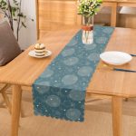 Renkli Zeminli Onedraw Çizimli Dijital Baskılı Modern Runner Realhomes