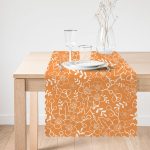 Rengarenk Zemin Üzerinde Çiçek Desenli Dijital Baskılı Modern Runner Realhomes