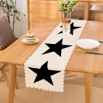Modern Yıldız Desenli Dijital Baskılı Dekoratif Runner Realhomes