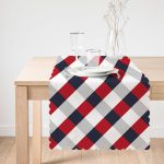 - Runner-7649-1 - Realhomes Beyaz Zemin Üzerinde Renkli Geometrik Desenli Dijital Baskılı Modern Runner Realhomes