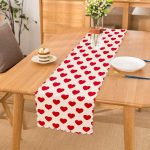 - Runner-782 - Realhomes  Kalp Desen Dijital Baskılı Runner Realhomes