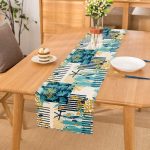 - Runner-7919 - Realhomes Beyaz Zemin Üzerinde Renkli Deniz Motifli Dijital Baskılı Modern Runner Realhomes