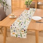 - Runner-802 - Realhomes  Çiçek DesenDijital Baskılı Runner Realhomes