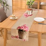 - Runner-816 - Realhomes  Çiçek Sepeti Desen Dijital Baskılı Runner Realhomes