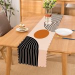 - Runner-8185 - Realhomes  Renkli Zemin Üzerinde Geometrik Desenli Dijital Baskılı Modern Runner Realhomes