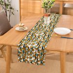 - Runner-8204 - Realhomes Beyaz Zemin Üzerinde Renkli Puantiyeli Dijital Baskılı Modern Runner Realhomes