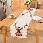 - Runner-840 - Realhomes Modern Geyik Desen Dijital Baskılı Runner Realhomes