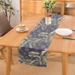 Renkli Zemin Üzerinde Kar Tanesi Desenli Dijital Baskılı Modern Runner Realhomes