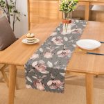 Pastel Zemin Üzerinde Rengarenk Çiçek Desenli Dijital Baskılı Modern Runner Realhomes