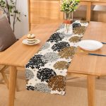 - Runner-8515 - Realhomes Beyaz Zemin Üzerinde Rengarenk Çiçek Desenli Dijital Baskılı Modern Runner Realhomes