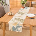 - Runner-8528 - Realhomes Beyaz Zemin Üzerinde Mermer Desenli Dijital Baskılı Modern Runner Realhomes