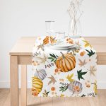 - Runner-8623-1 - Realhomes Pastel Zemin Üzerinde Çiçek Desenli Dijital Baskılı Modern Runner Realhomes