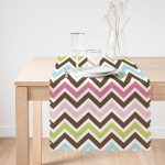 - Runner-869-1 - Realhomes  Modern Zigzag Dijital Baskılı Runner Realhomes