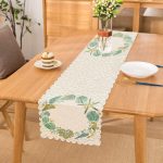 Beyaz Zemin Üzerinde Deniz Yıldızı Desenli Dijital Baskılı Modern Runner Realhomes