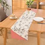 - Runner-8904 - Realhomes Renkli Geometrik Desenli Mermer Motifli Dijital Baskılı Modern Runner Realhomes