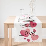 - Runner-9028-1 - Realhomes  Sevgililer Günü Temalı Özel Tasarım Dijital Baskılı Modern Runner Realhomes