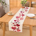 - Runner-9028 - Realhomes  Sevgililer Günü Temalı Özel Tasarım Dijital Baskılı Modern Runner Realhomes