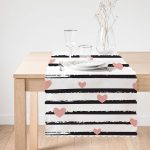 Sevgililer Günü Temalı Özel Tasarım Dijital Baskılı Modern Runner Realhomes