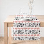 - Runner-9127-1 - Realhomes  Sevgililer Günü Temalı Özel Tasarım Dijital Baskılı Modern Runner Realhomes