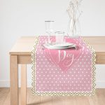 Sevgililer Günü Temalı Özel Tasarım Dijital Baskılı Modern Runner Realhomes