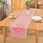 Sevgililer Günü Temalı Özel Tasarım Dijital Baskılı Modern Runner Realhomes