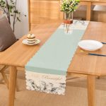 - Runner-9287 - Realhomes  Hello Beautiful Mint Yeşili & Mermer Dijital Baskılı Modern Runner Realhomes