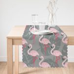 Flamingo Desenli Dijital Baskılı Runner Realhomes