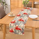 Flamingo Desenli Dijital Baskılı Runner Realhomes