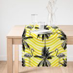 - Runner-950-1 - Realhomes  Flamingo Desenli Dijital Baskılı Runner Realhomes