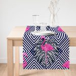 Flamingo Desenli Dijital Baskılı Dekoratif Runner Realhomes