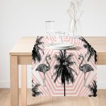 Flamingo Desenli Dijital Baskılı Dekoratif Runner Realhomes