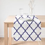 - Runner-lacivertogea-1 - Realhomes Lacivert Ogea Motifli Dijital Baskılı Modern Runner Realhomes