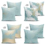 4'lü Çift Taraflı Realhomes Özel Tasarım Süet Yastık Kırlent Kılıf Seti Realhomes