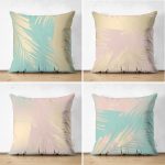 - Suet-K4luset714 - Realhomes 4'lü Çift Taraflı Soft Renkli Özel Tasarım Dekoratif Süet Yastık Kırlent Kılıf Seti Realhomes