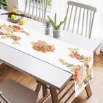 - SuetRunner-10031-1 - Realhomes  Gül Tasarımlı Dijital Baskılı Modern Süet Runner Realhomes