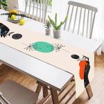 - SuetRunner-10093-1 - Realhomes Sanatsal Yeşeren Çiçek Tasarımlı Dijital Baskılı Dekoratif Süet Runner Realhomes