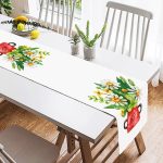 - SuetRunner-10119-1 - Realhomes Pastel Rengarenk Çiçek Tasarımlı Dijital Baskılı Dekoratif Süet Runner Realhomes