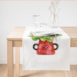 - SuetRunner-10119 - Realhomes Pastel Rengarenk Çiçek Tasarımlı Dijital Baskılı Dekoratif Süet Runner Realhomes