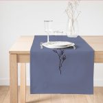 - SuetRunner-10126 - Realhomes  Minimalist Özel Tasarımlı Dijital Baskılı Dekoratif Süet Runner Realhomes