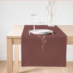 - SuetRunner-10127 - Realhomes  Minimalist Özel Tasarımlı Dijital Baskılı Dekoratif Süet Runner Realhomes