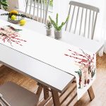 - SuetRunner-10159-1 - Realhomes Mum & Kozalak Tasarımlı Christmas Temalı Dijital Baskılı Dekoratif Süet Runner Realhomes